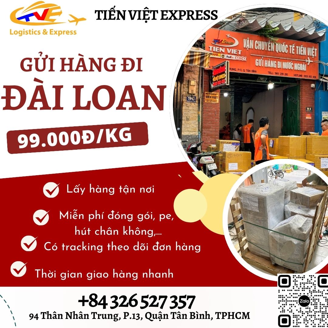 Gửi hàng đi Đài Loan - Tiến Việt Express